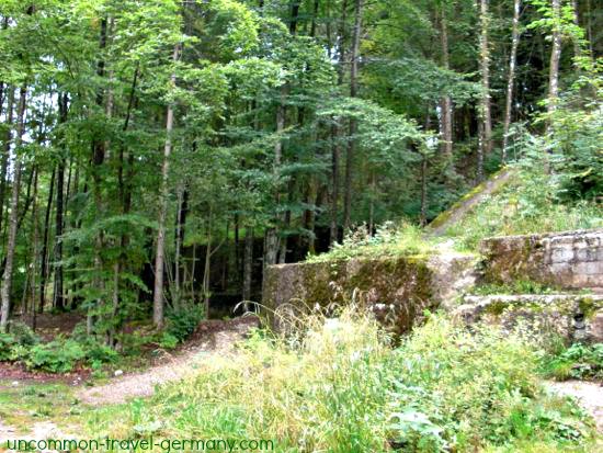 rear walls of the berghof ruins
