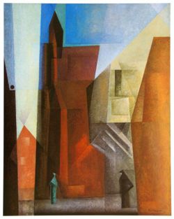 lyonel feininger, arch tower