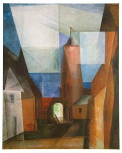 lyonel feininger, gruetz tower