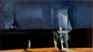 lyonel feininger, marine blue
