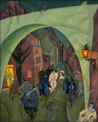 lyonel feininger, green bridge II