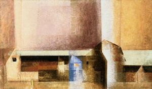 lyonel feininger, village 1927