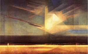 lyonel feininger, vogel wolke