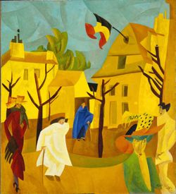 lyonel feininger, yellow street