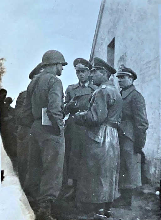 American questioning German officers 1945 American questioning German officers 1945