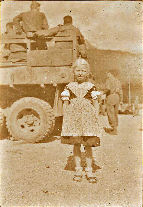 Little Bavarian girl June 1945 Little Bavarian girl June 1945