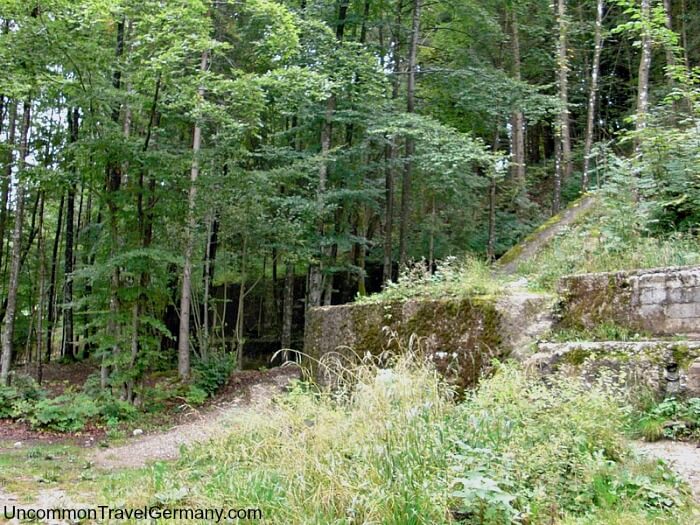 Current view of both wings of ruined Berghof Current view of both wings of ruined Berghof
