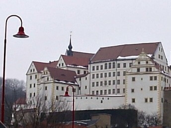 Colditz Castle in winter