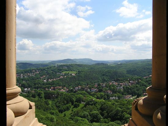 View of the town of Eisenach from Wartburg Castle View of the town of Eisenach from Wartburg Castle