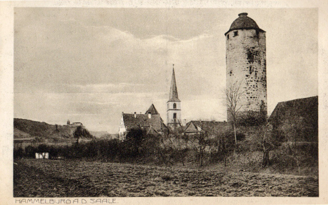 Hammelburg, town and tower, 1917