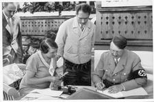 Hitler with Rudolf Hess and secretary Hitler with Rudolf Hess and secretary