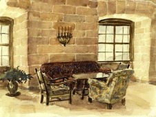 HItler's watercolor of Eagle's Nest thumbnail