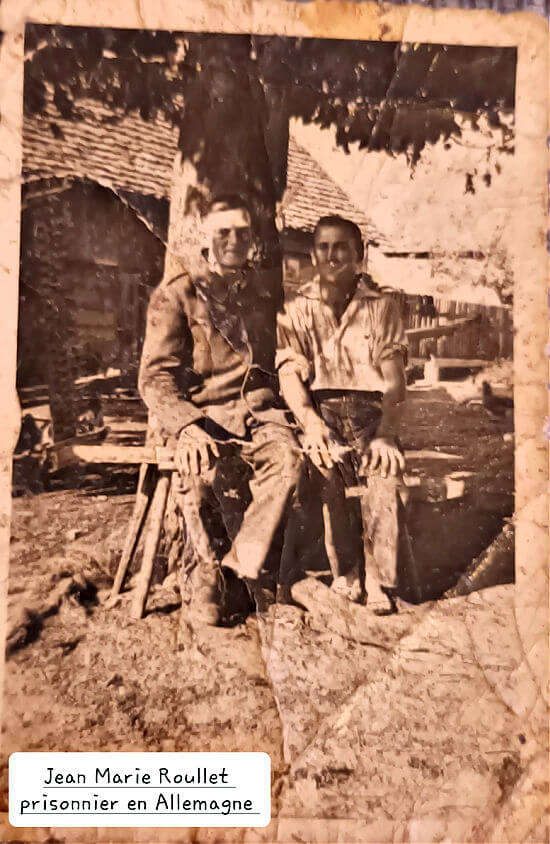 Jean Roullet and another POW in Stalag XIII A Jean Roullet and another POW in Stalag XIII A
