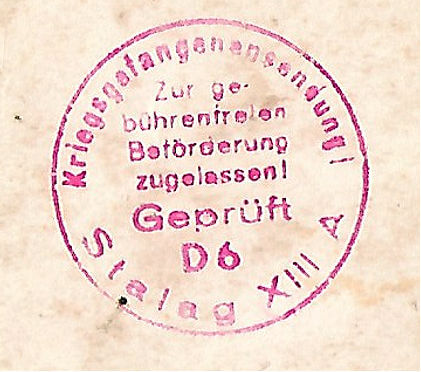 Stalag XIII A stamp Stalag XIII A stamp