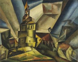 Lyonel Feininger, Markwippach, 1917 Lyonel Feininger, Markwippach, 1917