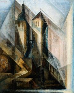 Lyonel Feininger, Regler Church, Erfurt, 1930 Lyonel Feininger, Regler Church, Erfurt, 1930
