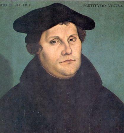 Portrait of Martin Luther, by Lucas Cranach the Elder