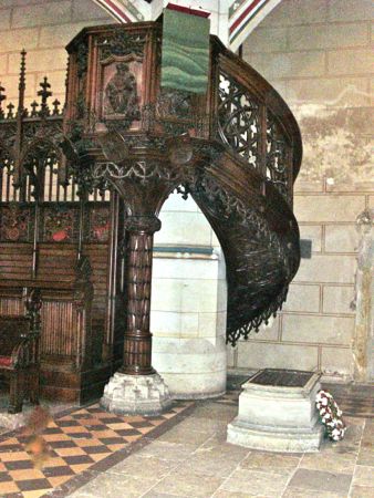 Martin Luther's Grave, Castle Church, Wittenberg Germany