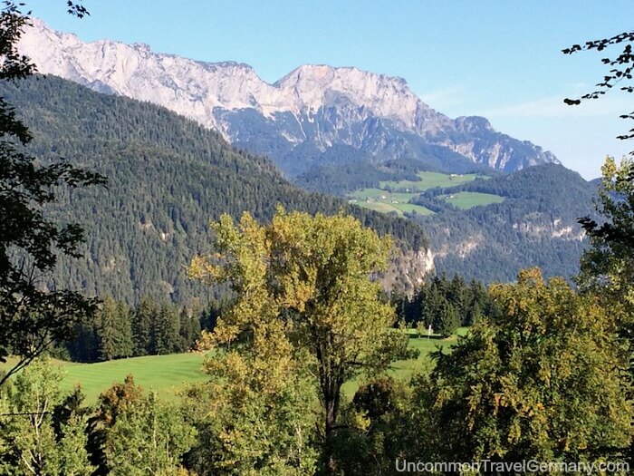 View of Untersberg mountain from Berghof ruins View of Untersberg mountain from Berghof ruins