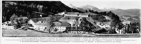 View of Obersalzberg buildings 1941