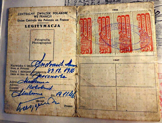 Polish Army ID, Francis postwar Polish Army ID, Francis postwar