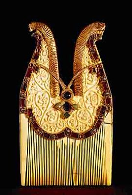 Jeweled Comb, 7th Century, Quedlinburg treasure Jeweled Comb, 7th Century, Quedlinburg treasure