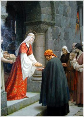 Leighton painting of Saint Elizabeth of Hungary