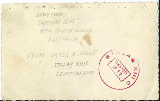 stalag 13 stamp on pow photo