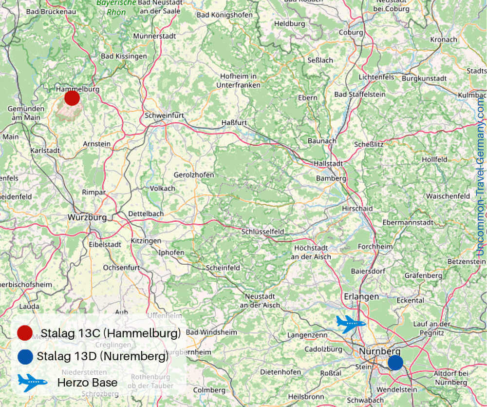 Map of Stalag 13C and Stalag 13D Map of Stalag 13C and Stalag 13D