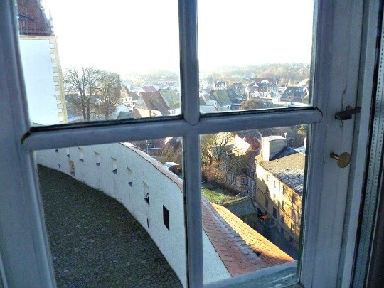 View of town from window of Colditz Castle