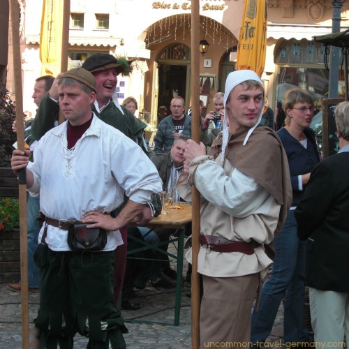 Wittenberg Germany Medieval Faire, men in costume