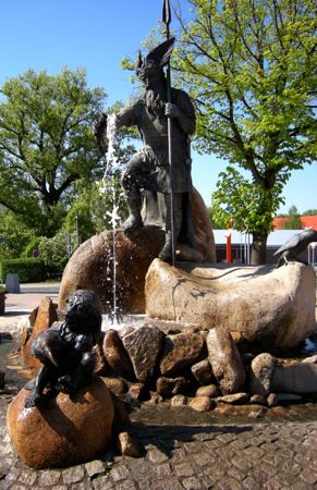 Wotanbrunnen, Spring of Wisdom, Thale, Germany